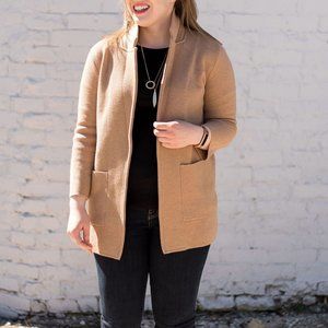 Jcrew Sophie open-front sweater-blazer